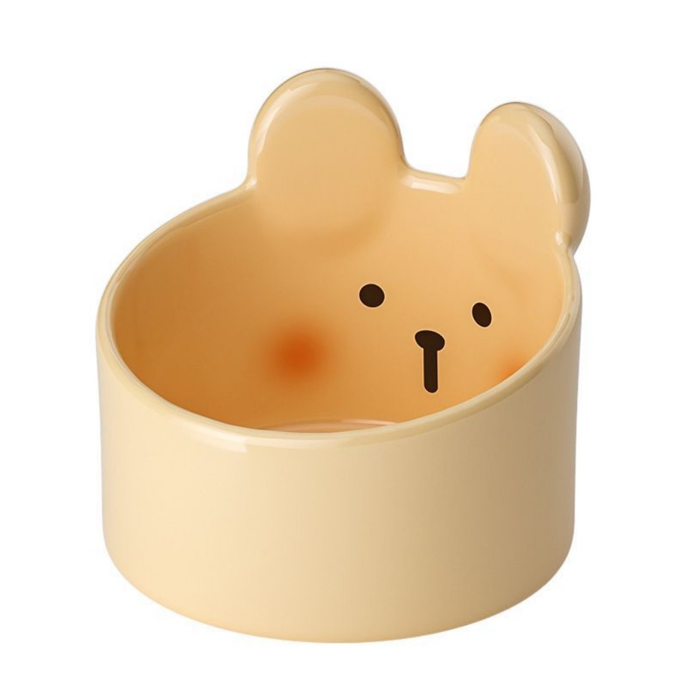 Cute Small Pet Ceramic Bowl Cat Food Bowl Dog Bowl Cat Food Bowl Water Bowl Slant Bowl Pet Supplies