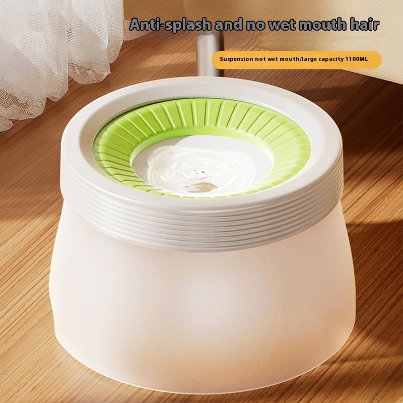 Non-wet Mouth Medium And Small Dogs Dog Bowl Cat Water Bowl Cat Bowl Drinking Water Suspension Bowl