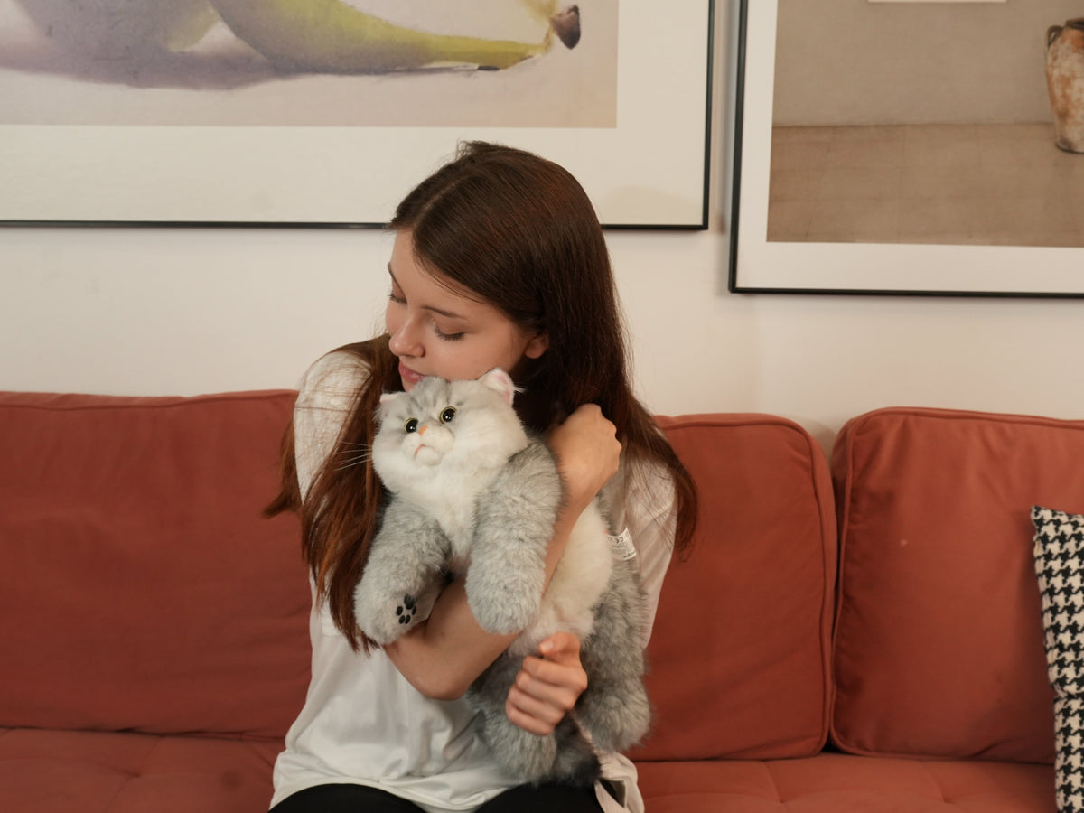 Silver British Shorthair Cat Plush
