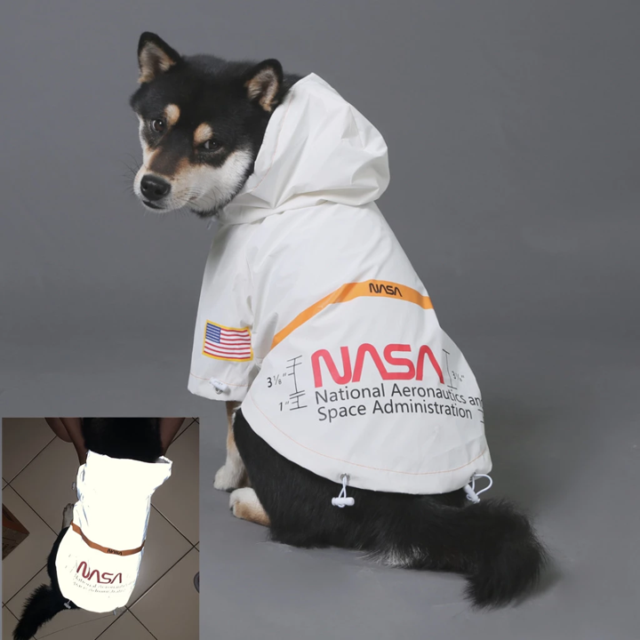 The Dog Face Windproof Waterproof Reflective Pet Cat Dog Jacket