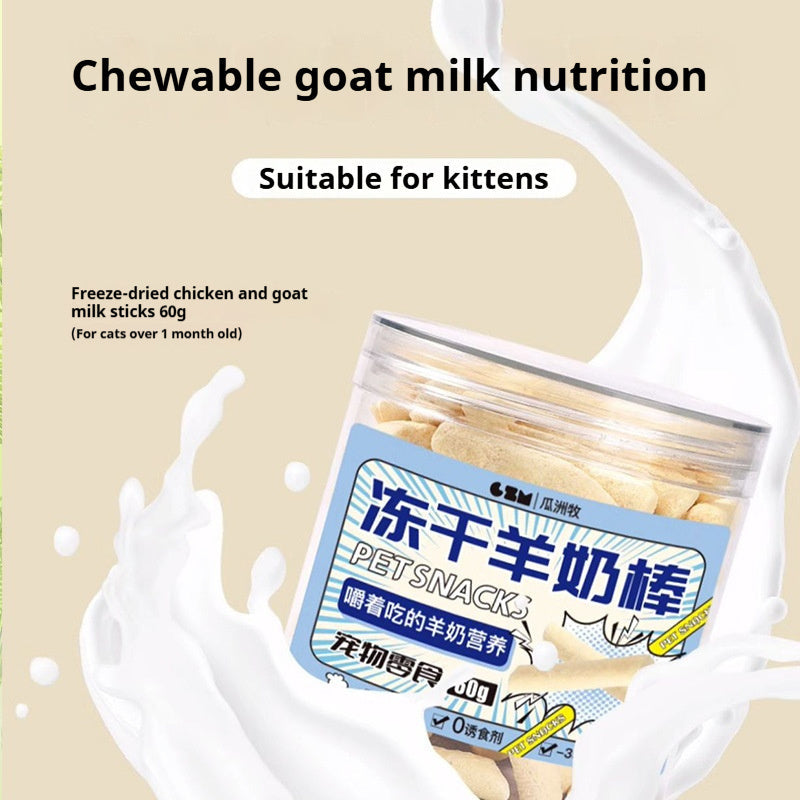 Pet Treats Freeze-Dried Goat Milk Sticks & Chicken Chew Sticks