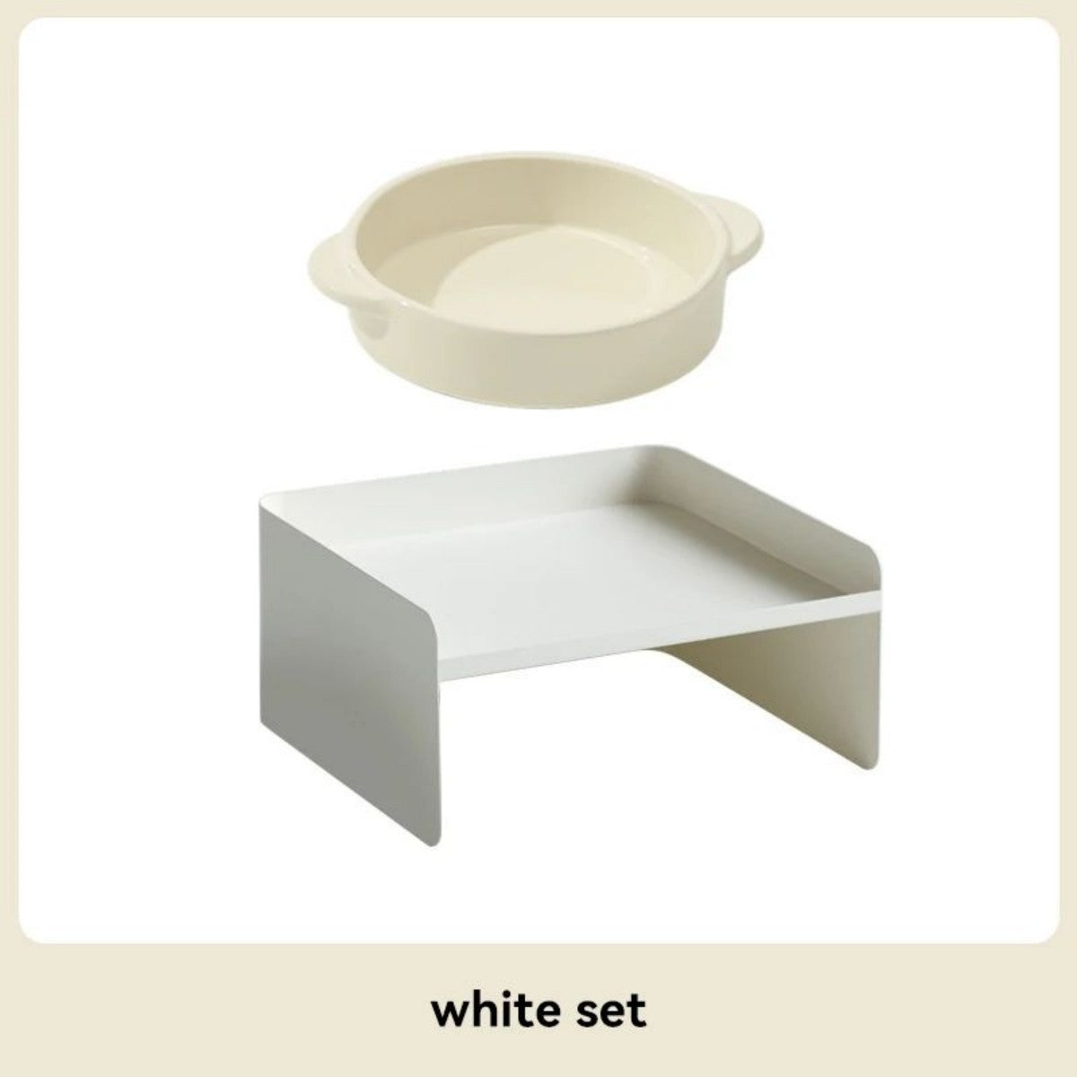 The Pet Bowl Is Made Of Metal, With A Ceramic Base And High Legs To Protect The Cat's Cervical Spine. It Can Be Used As A Dog Bowl Or Cat Bowl, And Also As A Water Bowl For Pets.
