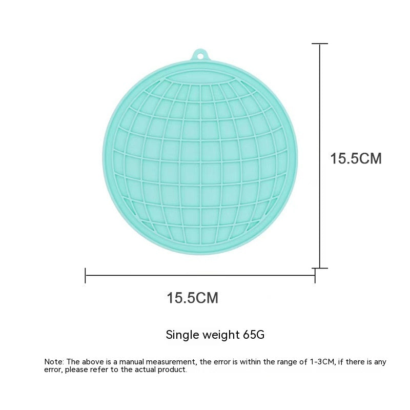 Fish-shaped Round Pet Silicone Snack Pad