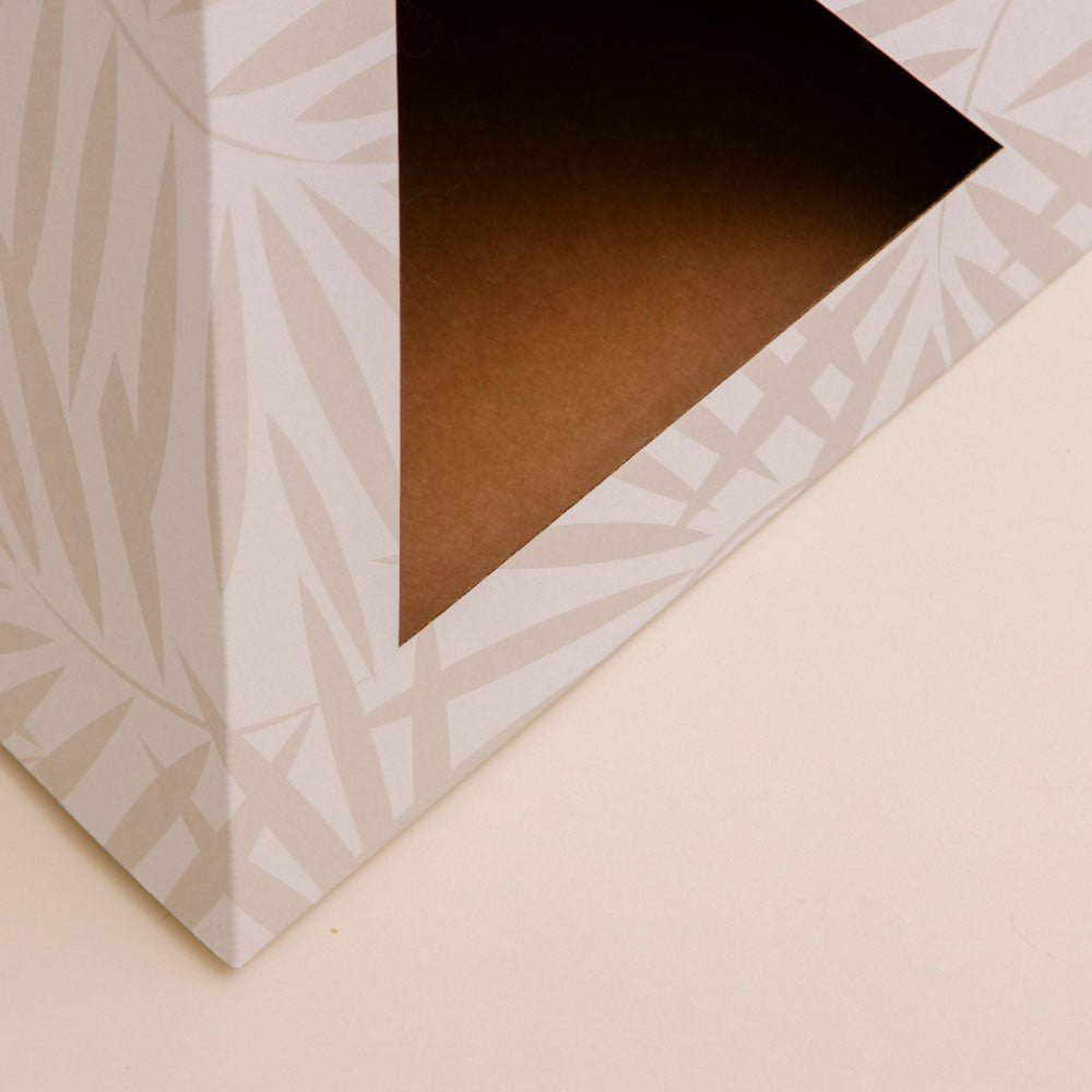 'Neutral Palm' Cardboard Cat Pyramid