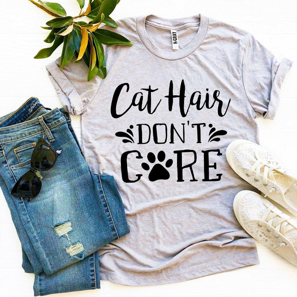 Cat Hair Don't Care T-Shirt