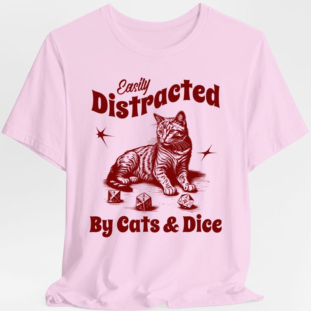Easily Distracted By Cats & Dice Shirt