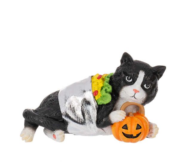 Halloween Food Costume Cat Figurines | 3 Styles