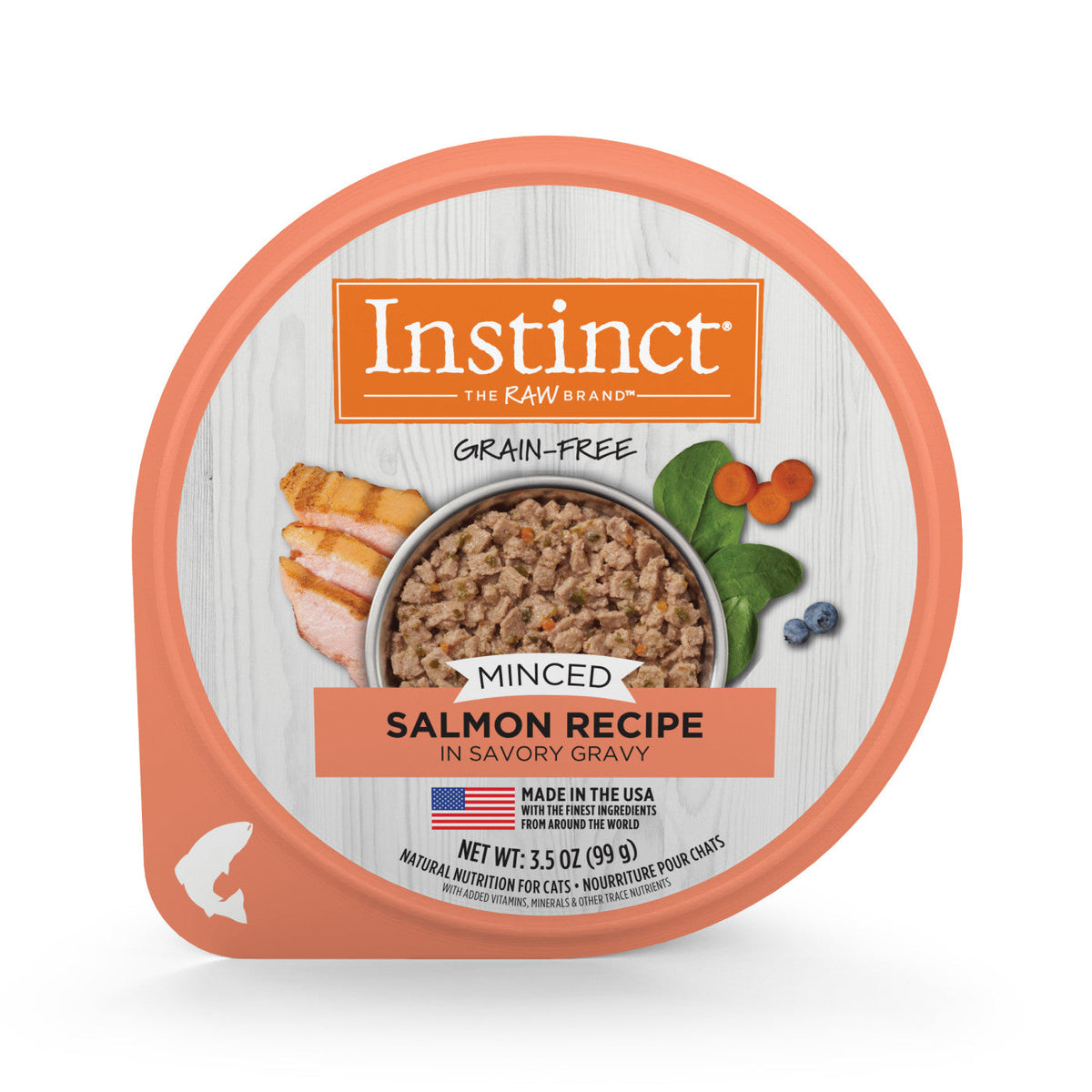 Instinct Minced Salmon Cat Food Cup (3.5oz)