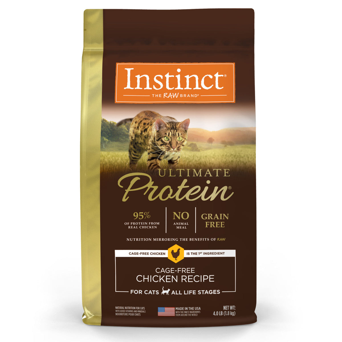 Instinct Ultimate Protein All Life Stages Chicken Dry Cat Food (4lb)