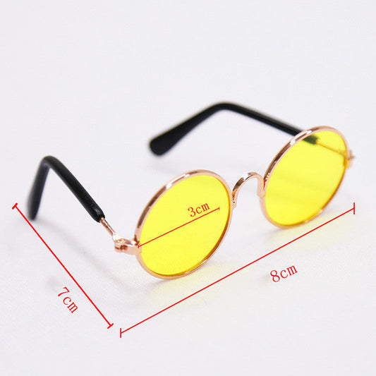 Trendy Vintage Round Pet Glasses