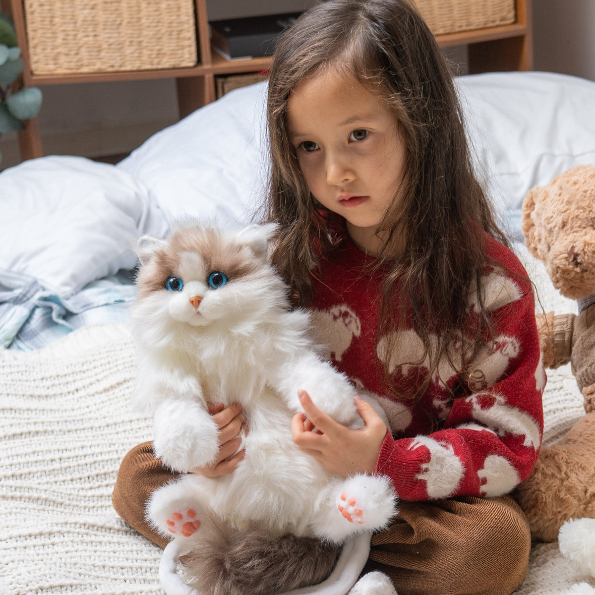 Mini Ragdoll Cat Backpack – Cute Handmade Bag for Girls