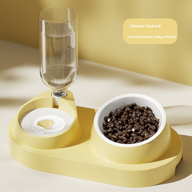 Automatic Drinking Water Oblique Mouthed Cat Bowl