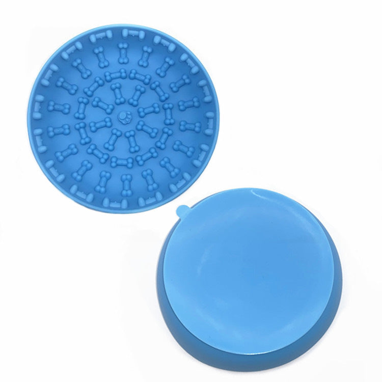 Suction Cup Non-slip Silicone Pet Slow Feeding Bowl