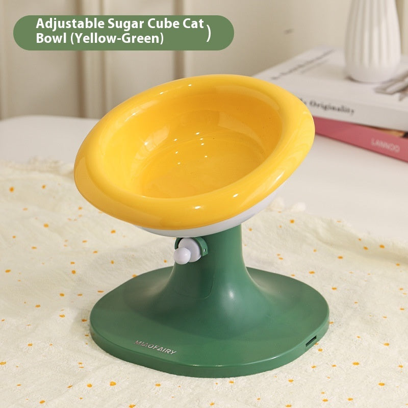 Lifting Ceramic Cat Feeding Bowl Pet Tableware