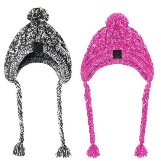 Autumn Winter Warm Knitted Pet Hats With Fluffy Ball