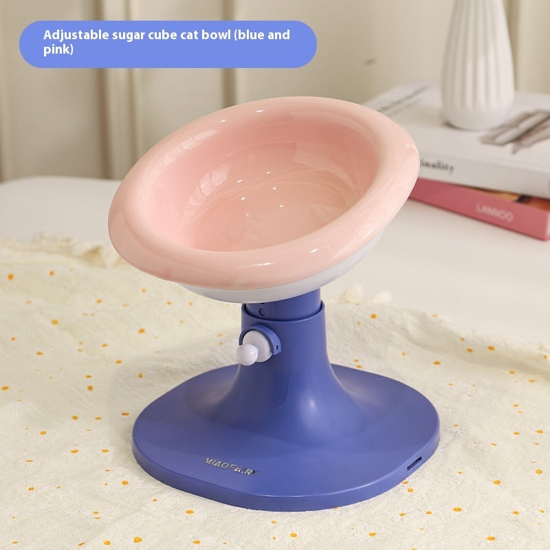 Lifting Ceramic Cat Feeding Bowl Pet Tableware
