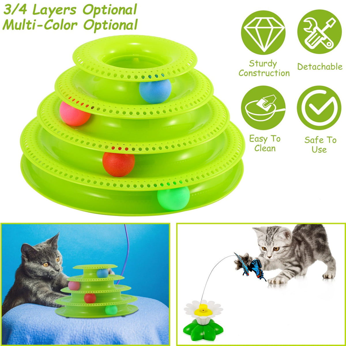 GBruno Cat Track Tower Toys