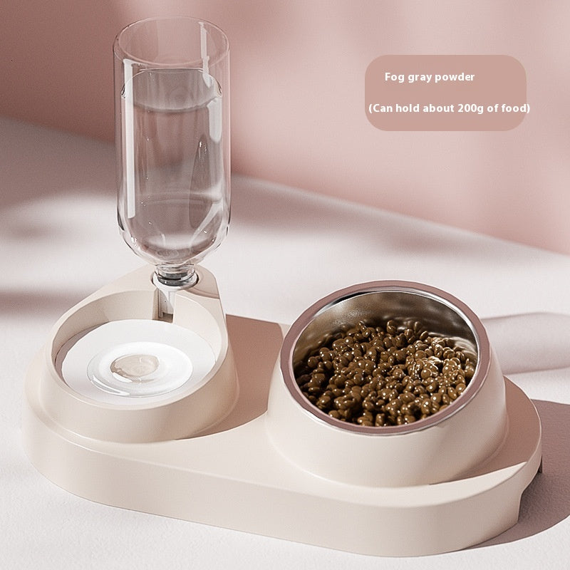 Automatic Drinking Water Oblique Mouthed Cat Bowl
