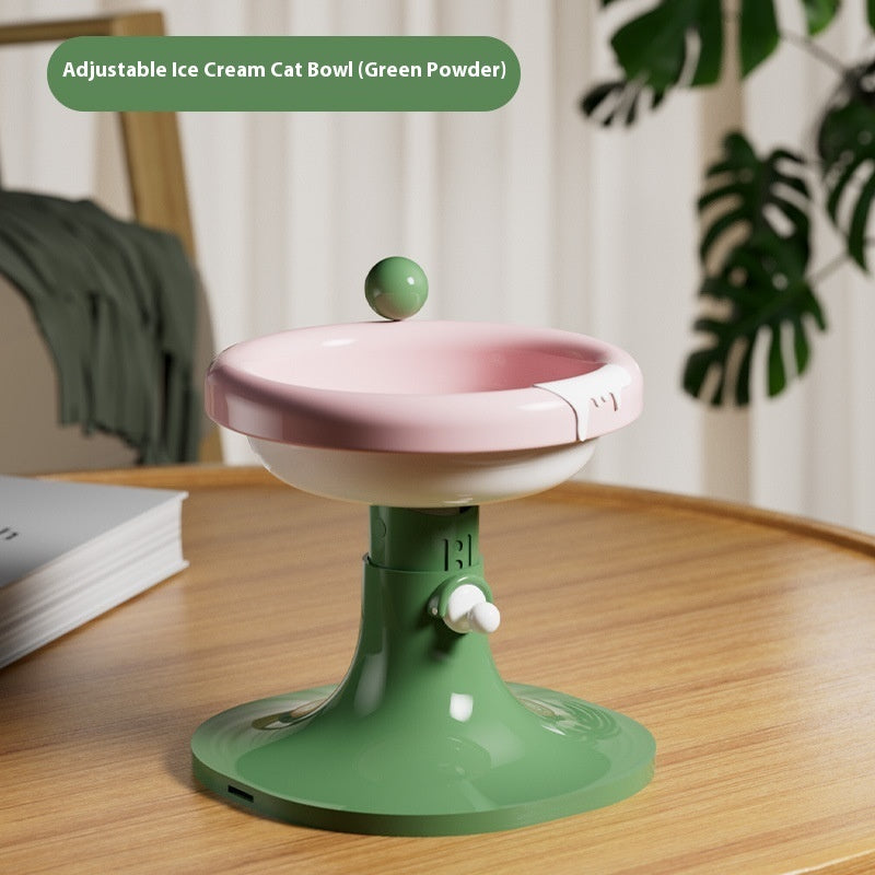 Lifting Ceramic Cat Feeding Bowl Pet Tableware