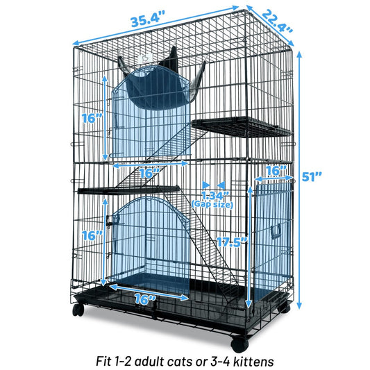 50 Inch Cat Cage with Side Door CT52